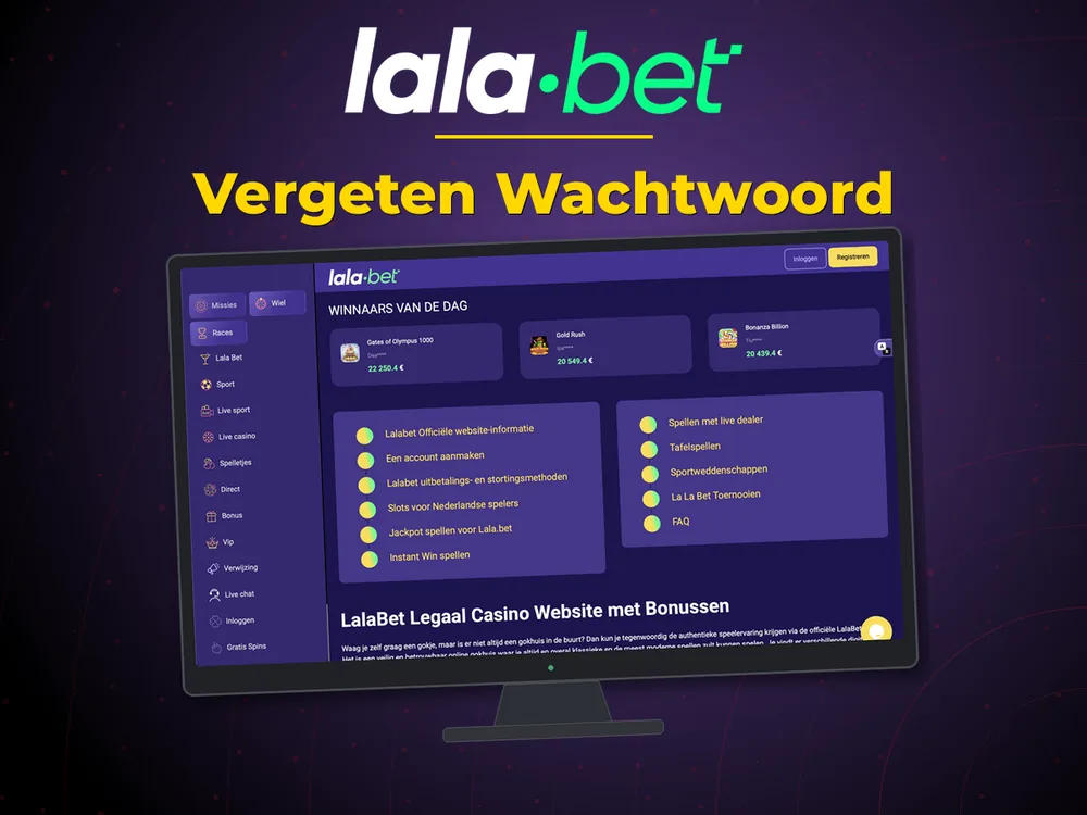 lalabet - Vergeten Wachtwoord
